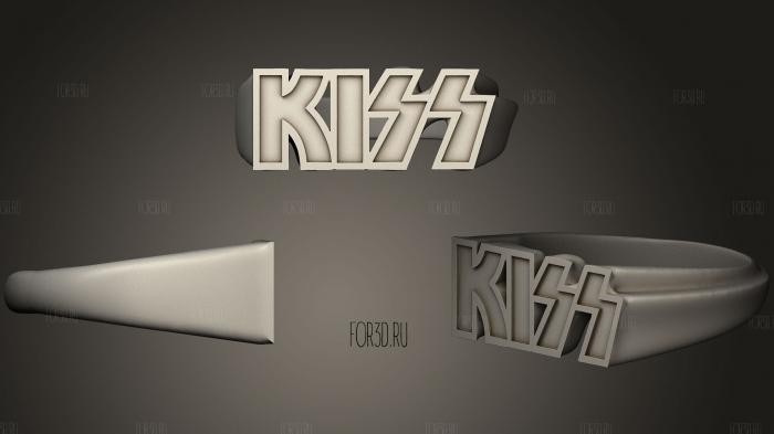 Kiss fan ring stl model for CNC